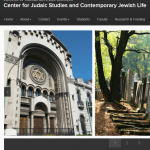 screenshot of Center for Judaic Studies web page