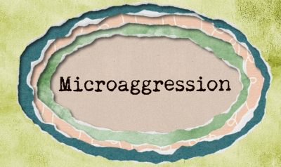 image with word microagression